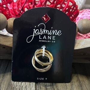 Jasmine Lane Elegant Gold Ring Set